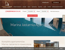 Tablet Screenshot of marinajastarnia.pl